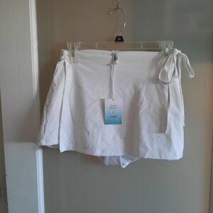 Andie Swim X Demi Moore The Marseilles Bottom Skirt White size Medium